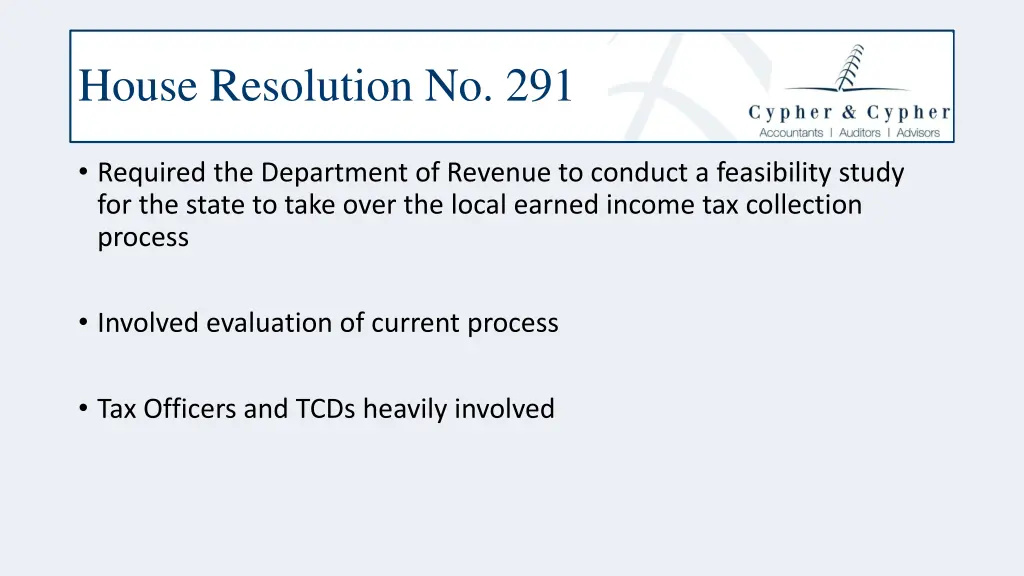 house resolution no 291