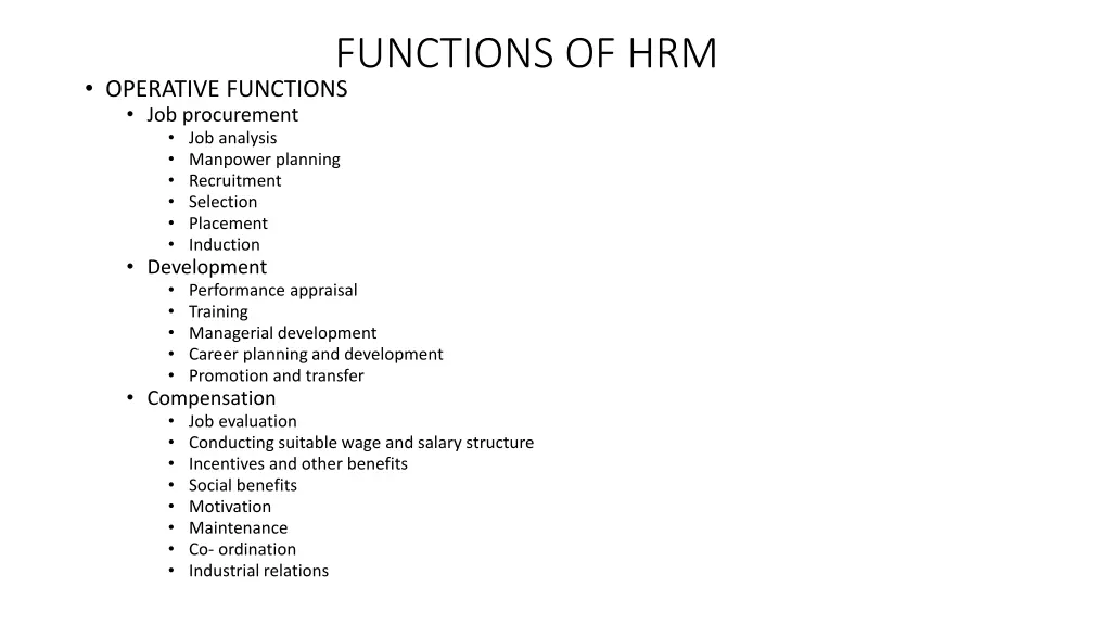 functions of hrm 1