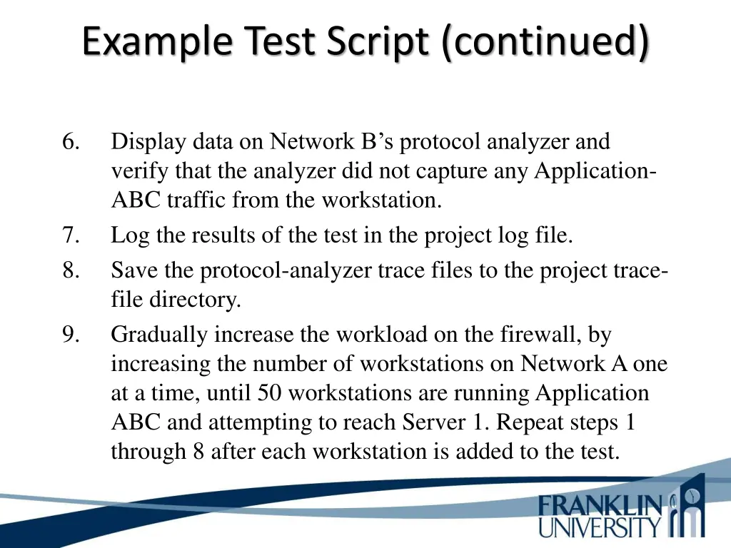 example test script continued 3