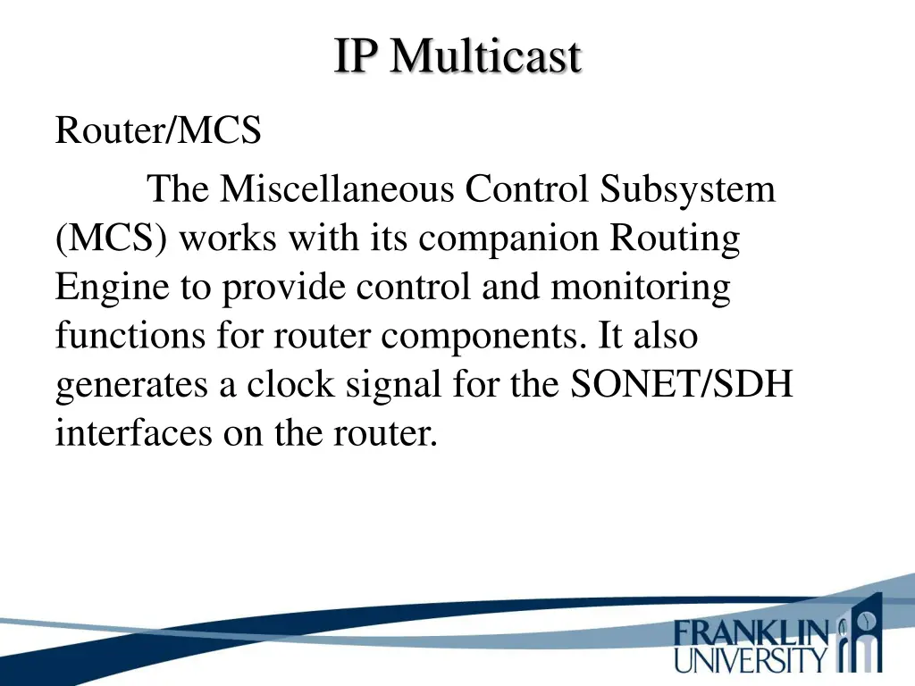 ip multicast 1