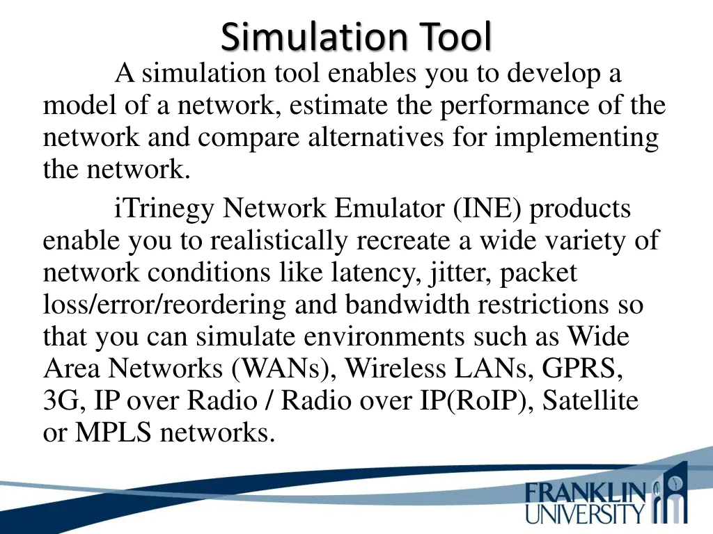 simulation tool a simulation tool enables