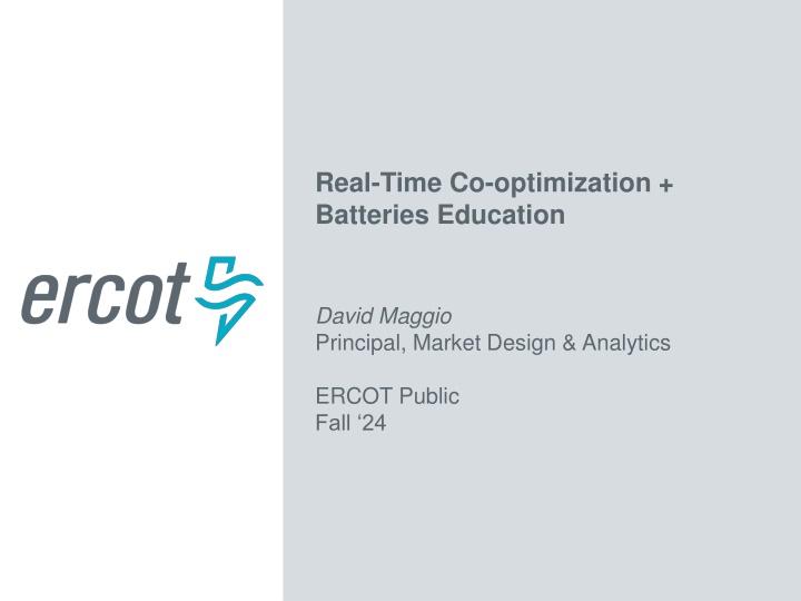 real time co optimization batteries education