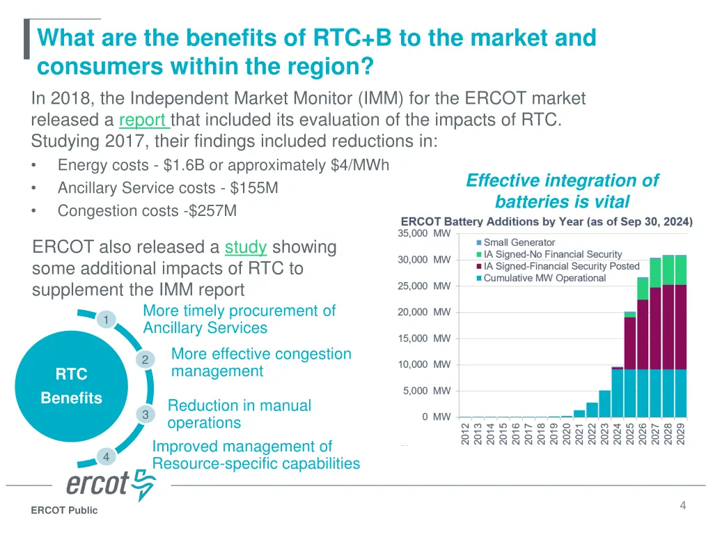 what are the benefits of rtc b to the market