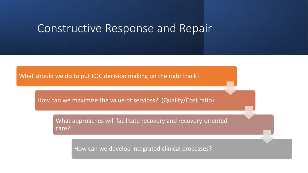 constructive response and repair