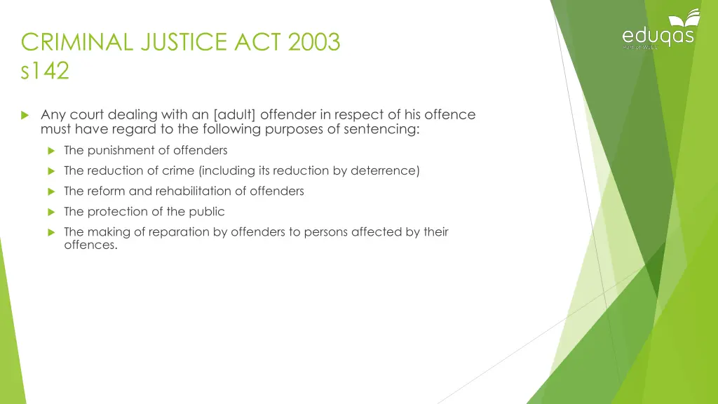 criminal justice act 2003 s142
