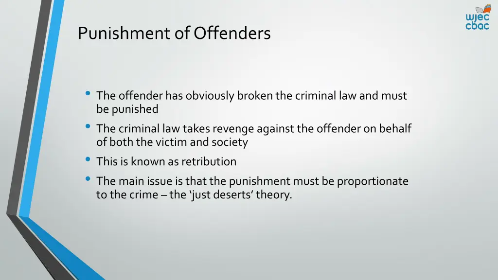 punishment of offenders