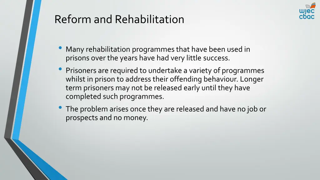 reform and rehabilitation 1