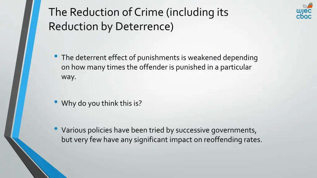 the reduction of crime including its reduction 2