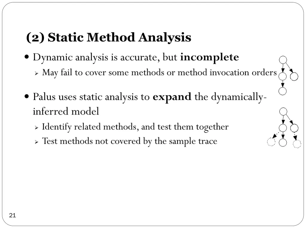 2 static method analysis