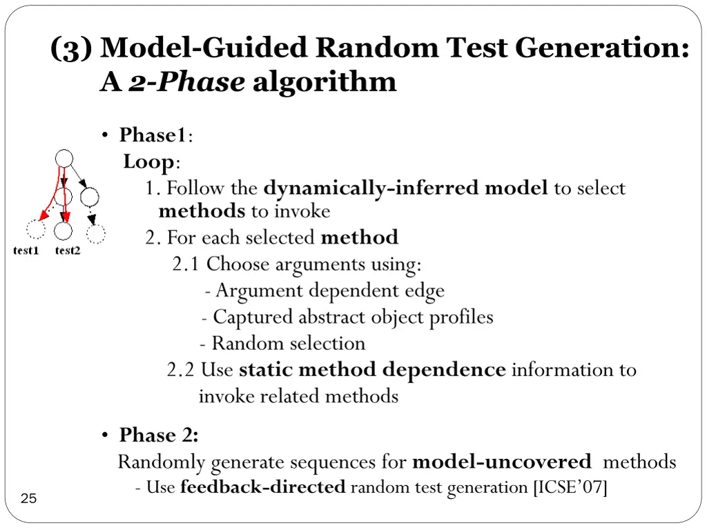 3 model guided random test generation a 2 phase