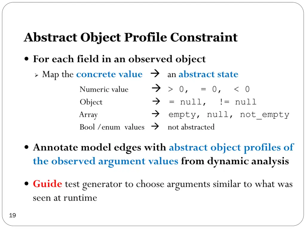 abstract object profile constraint