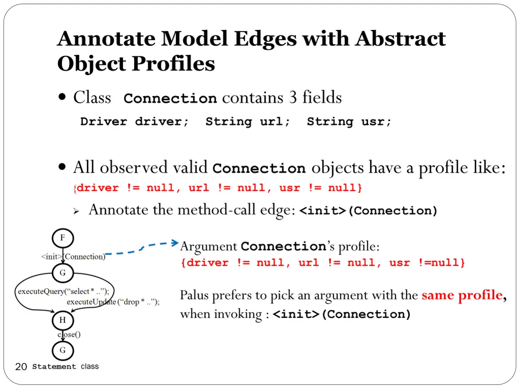 annotate model edges with abstract object profiles