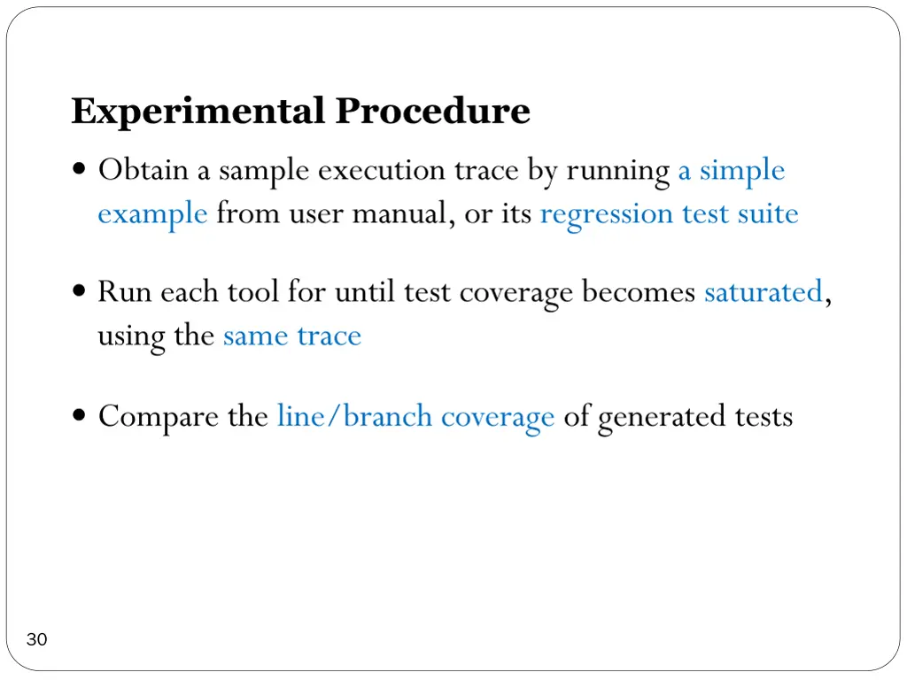 experimental procedure