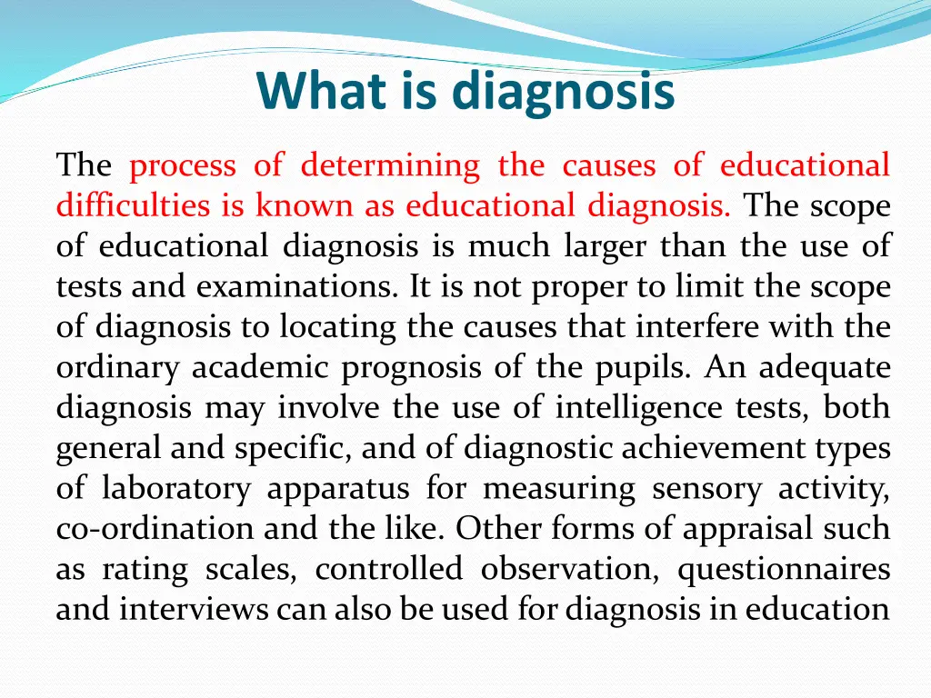 what is diagnosis