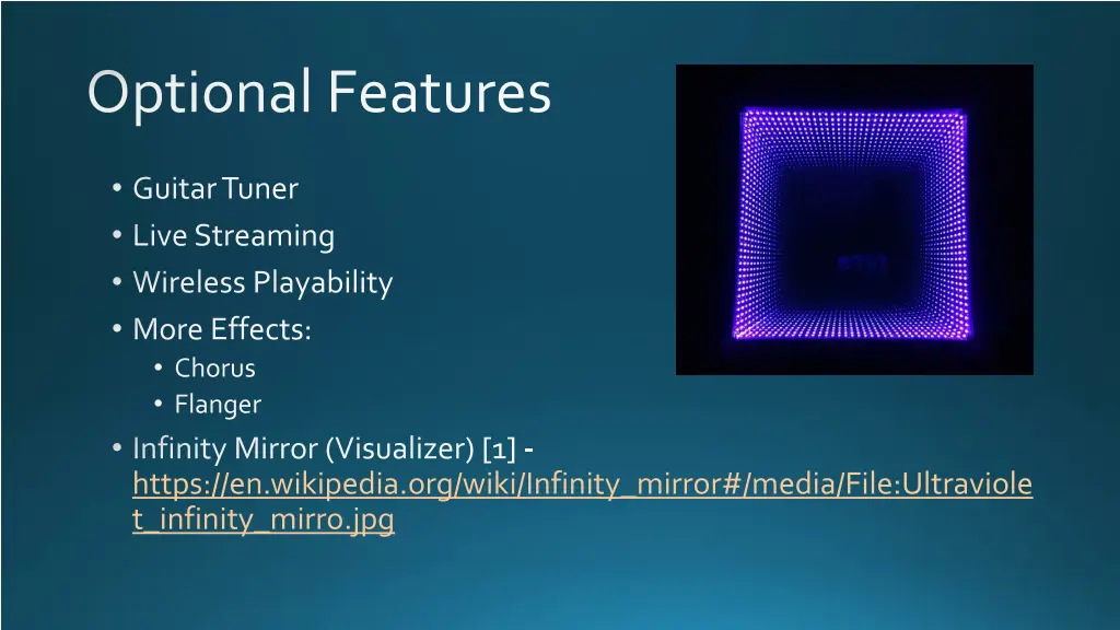 optional features