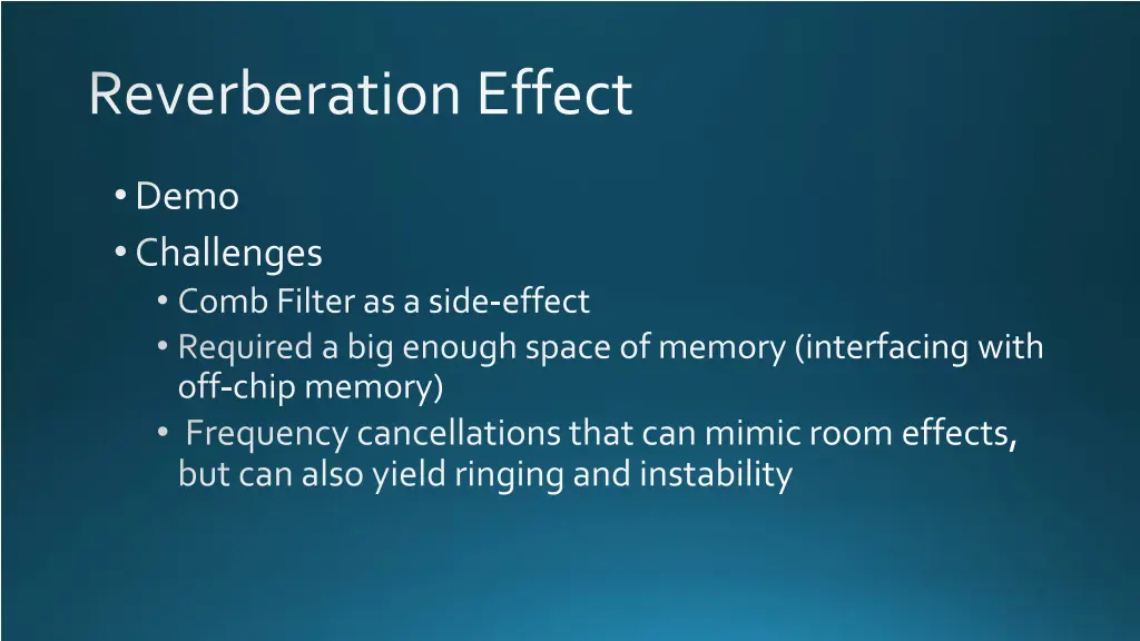 reverberation effect 1