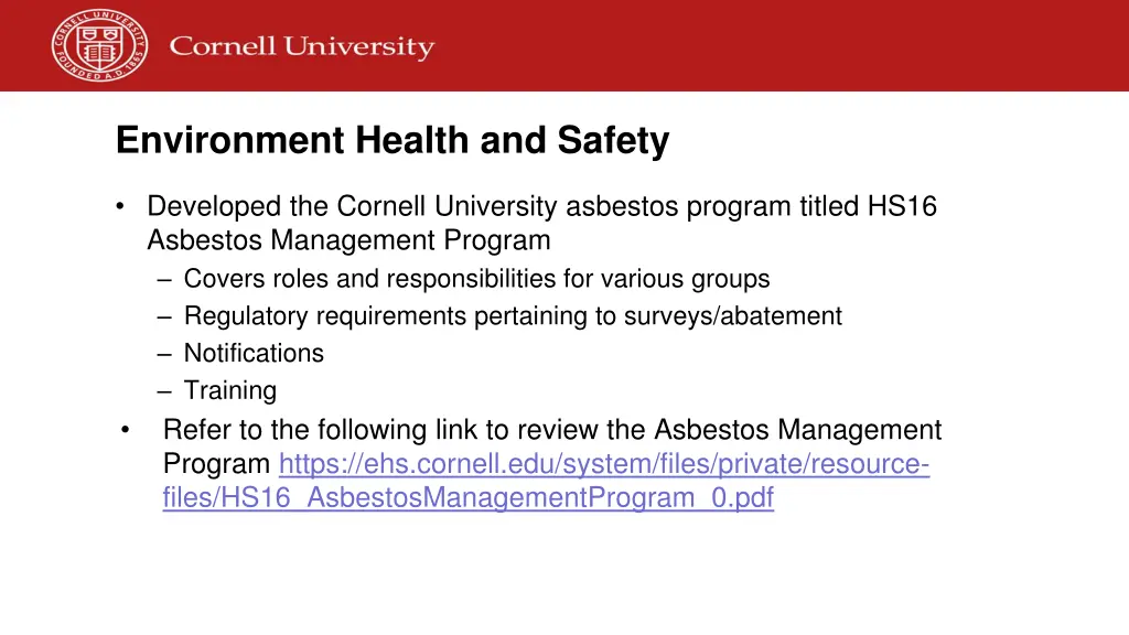 environment health and safety