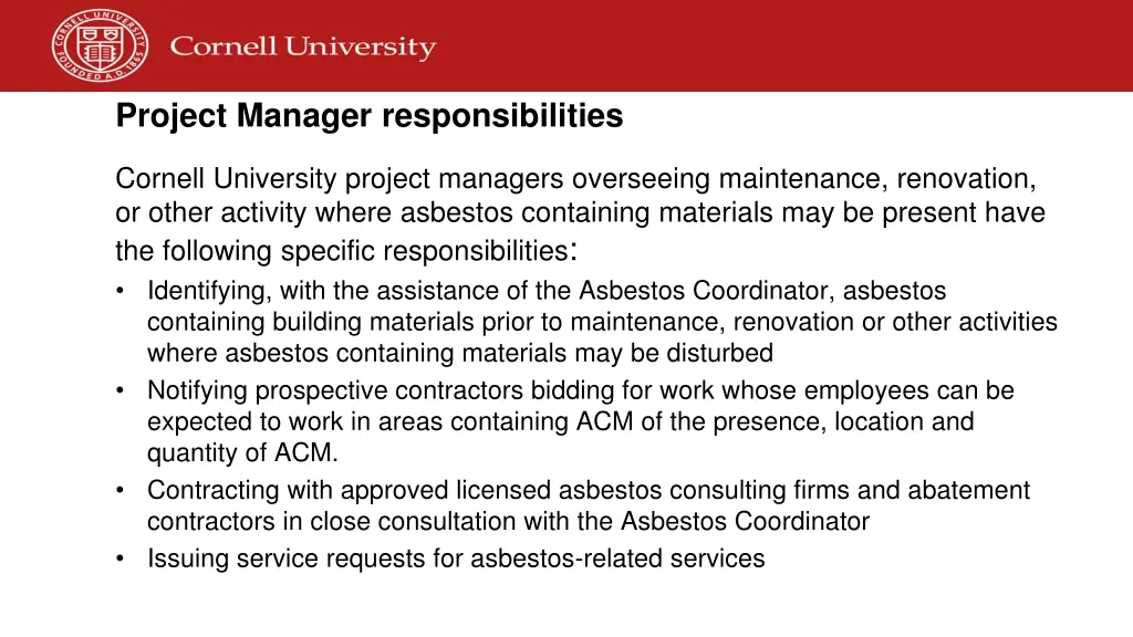 project manager responsibilities