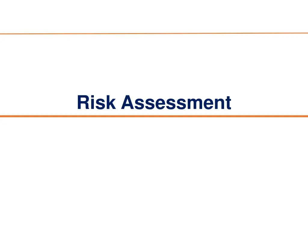 risk assessment