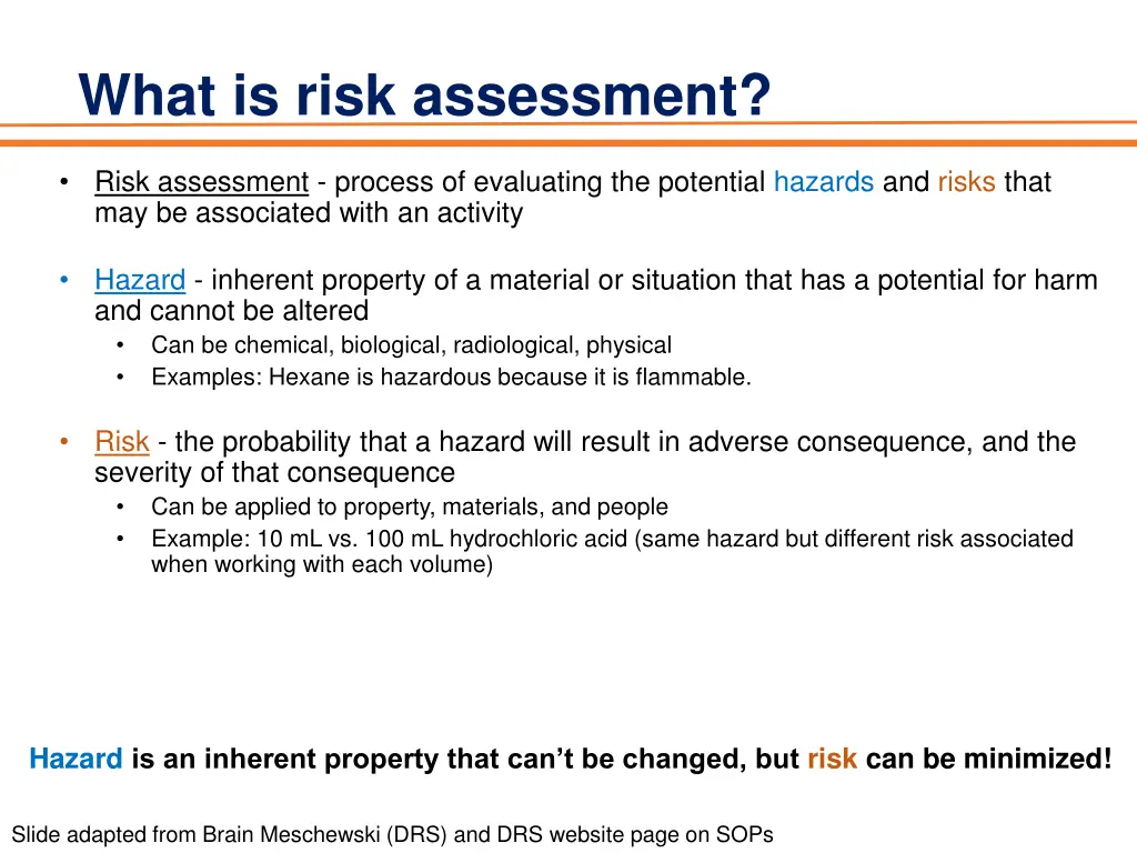 what is risk assessment