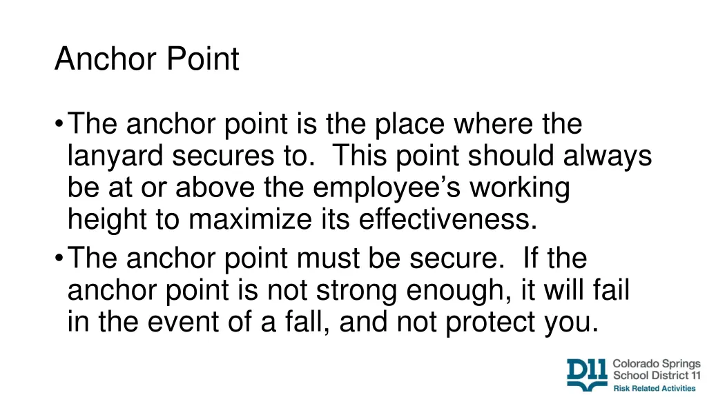 anchor point