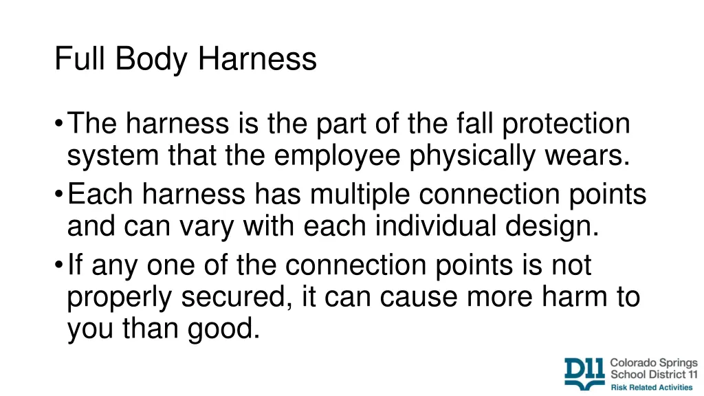 full body harness