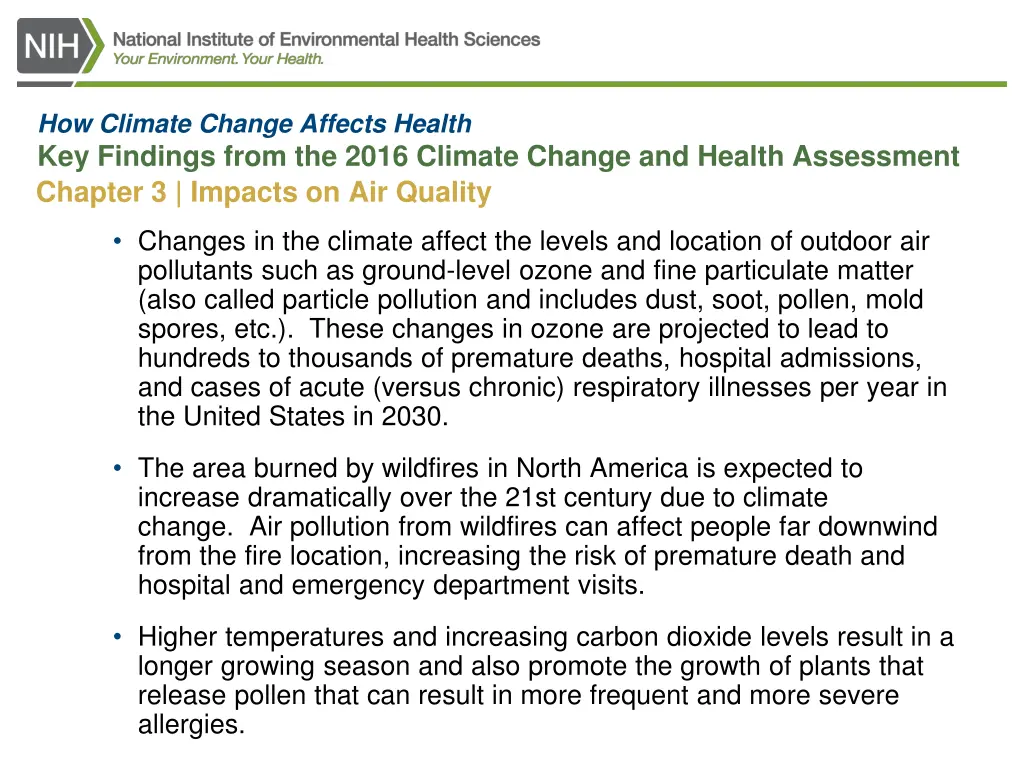 how climate change affects health key findings 1