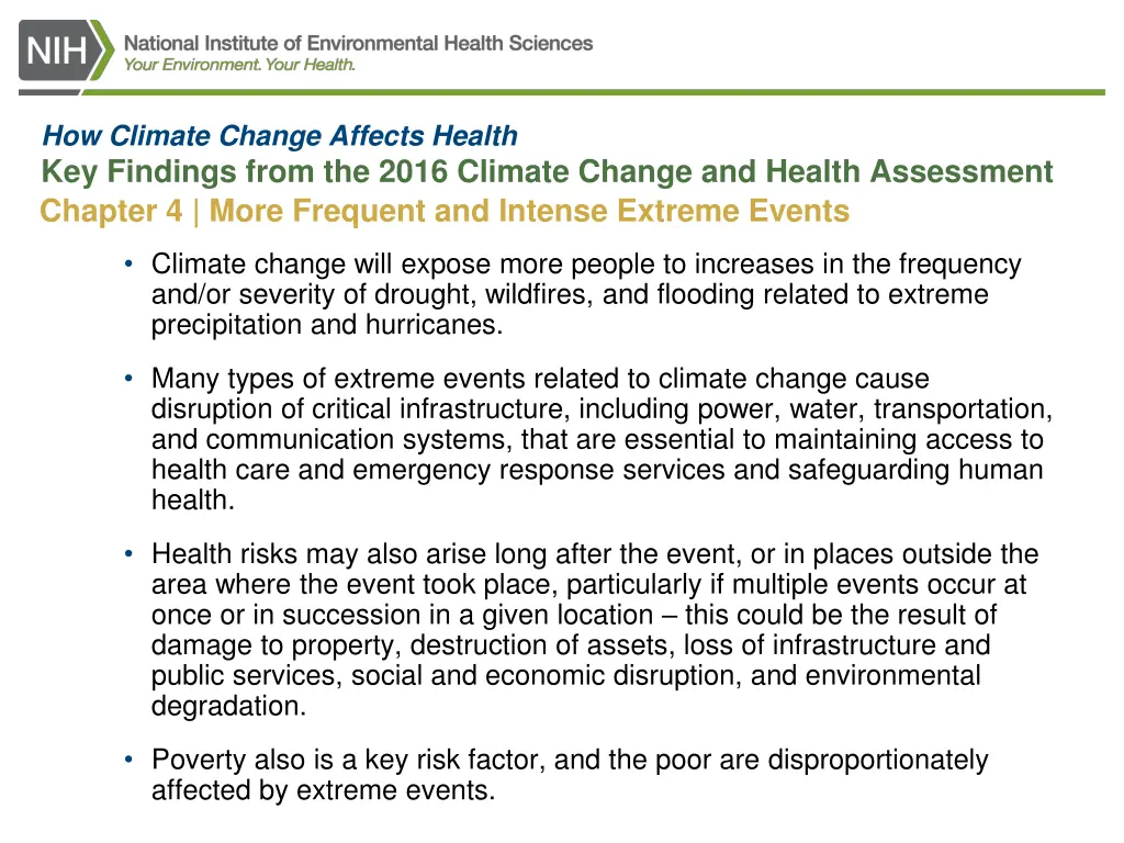 how climate change affects health key findings 2