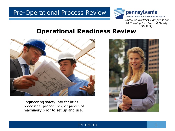 pre operational process review