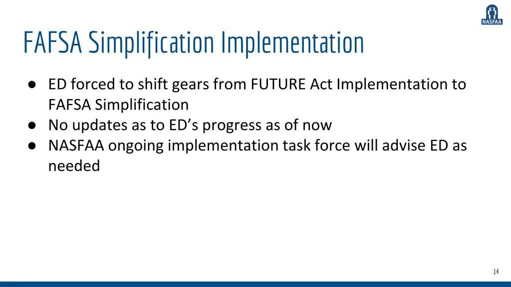 fafsa simplification implementation