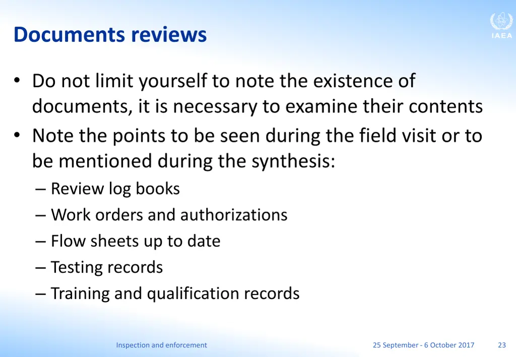 documents reviews