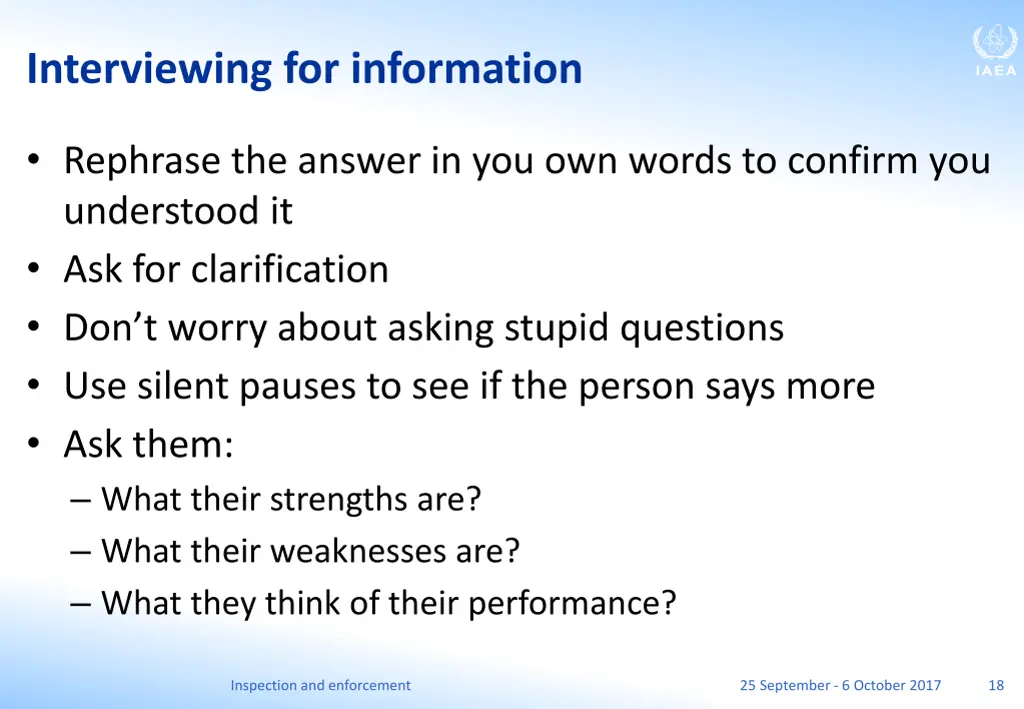 interviewing for information 2