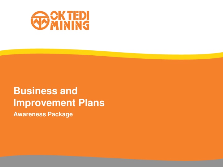 business and improvement plans awareness package