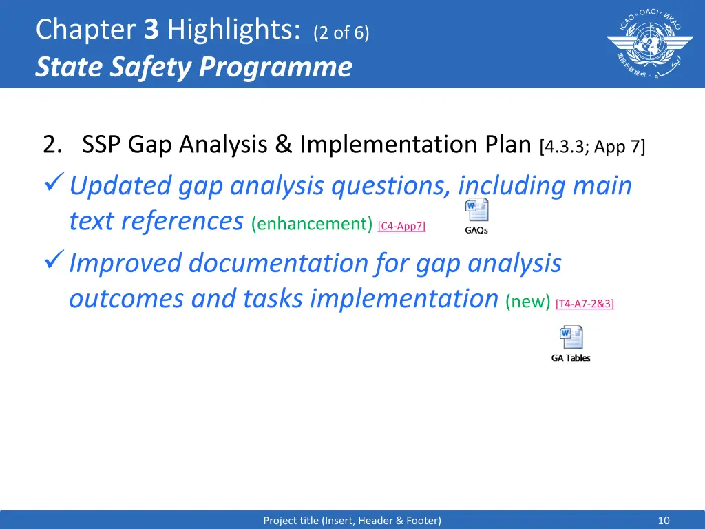 chapter 3 highlights 2 of 6 state safety programme