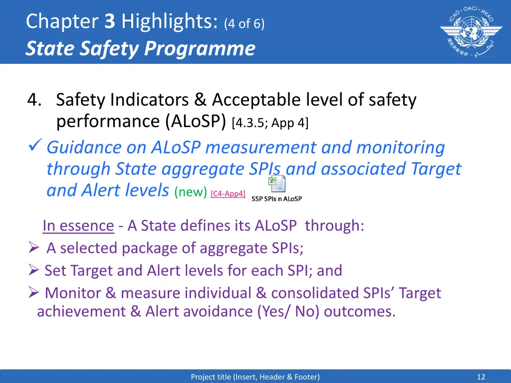chapter 3 highlights 4 of 6 state safety programme