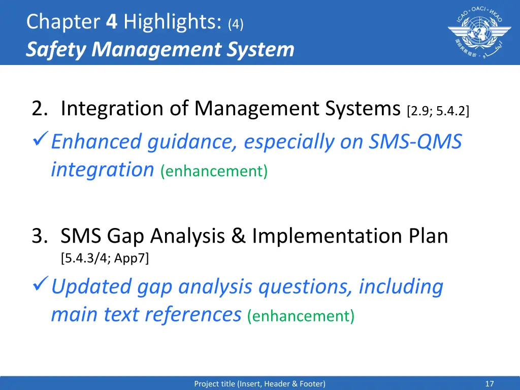 chapter 4 highlights 4 safety management system 2