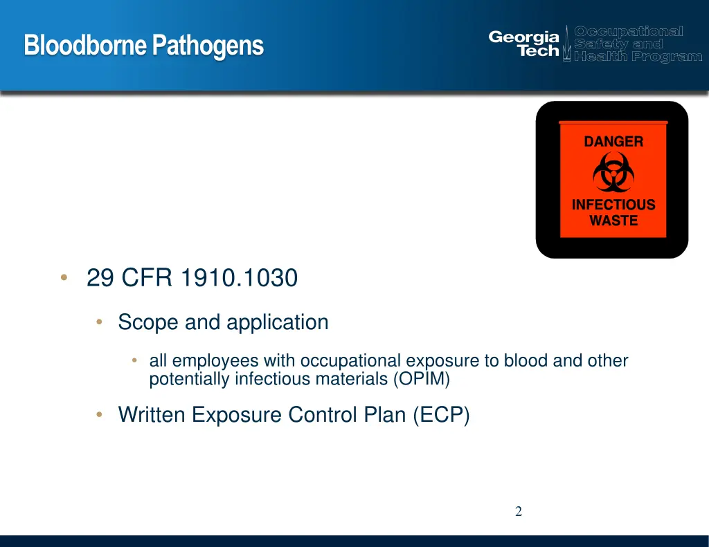 bloodborne pathogens
