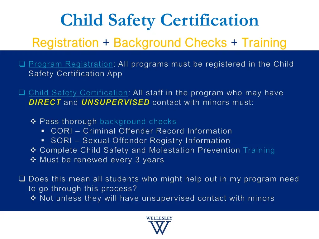 child safety certification