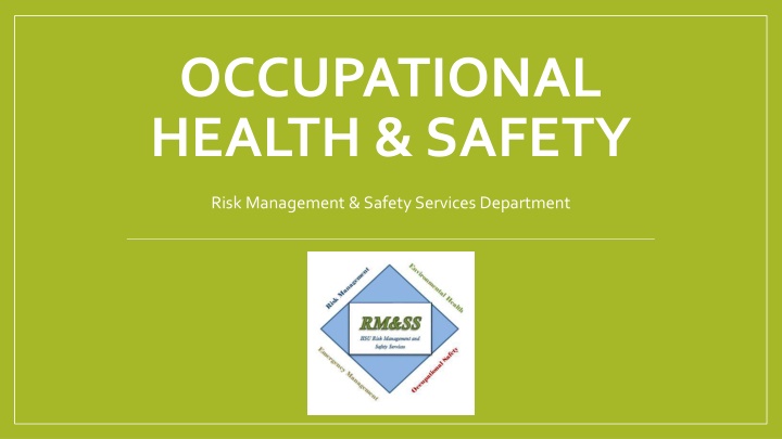 occupational health safety
