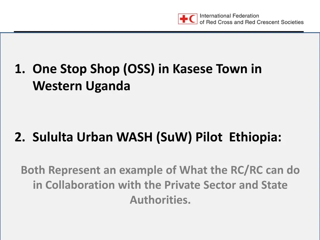 1 one stop shop oss in kasese town in western