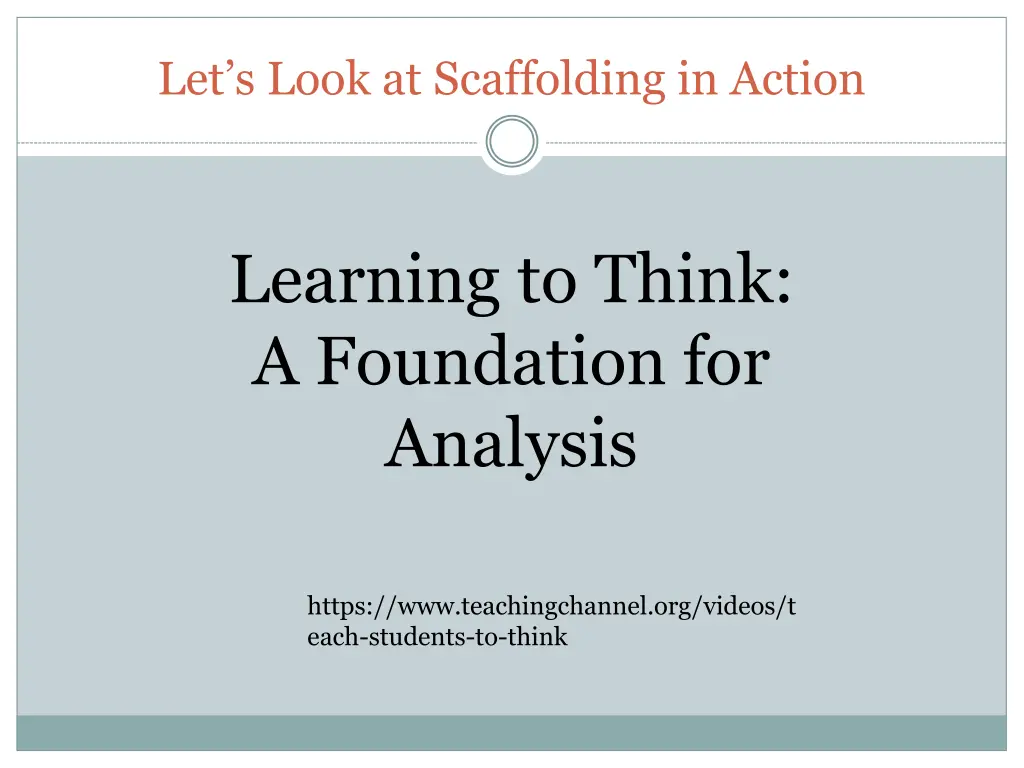 let s look at scaffolding in action