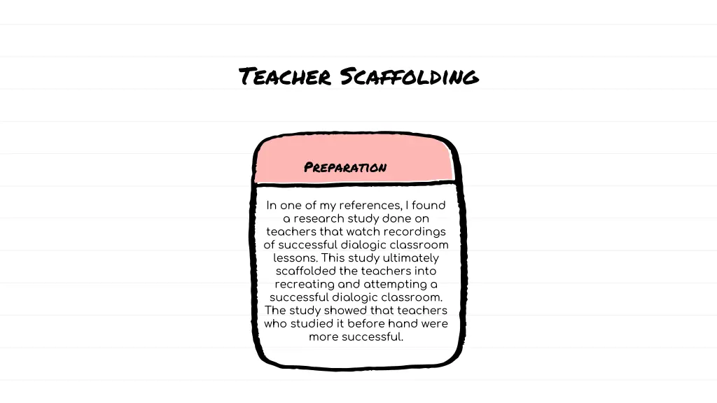 teacher scaffolding