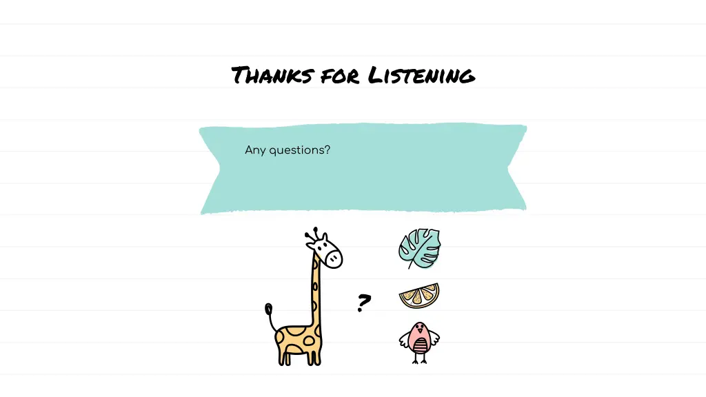 thanks for listening