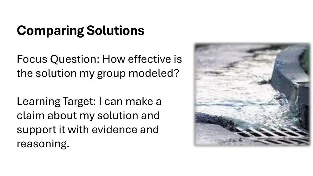 comparing solutions 1
