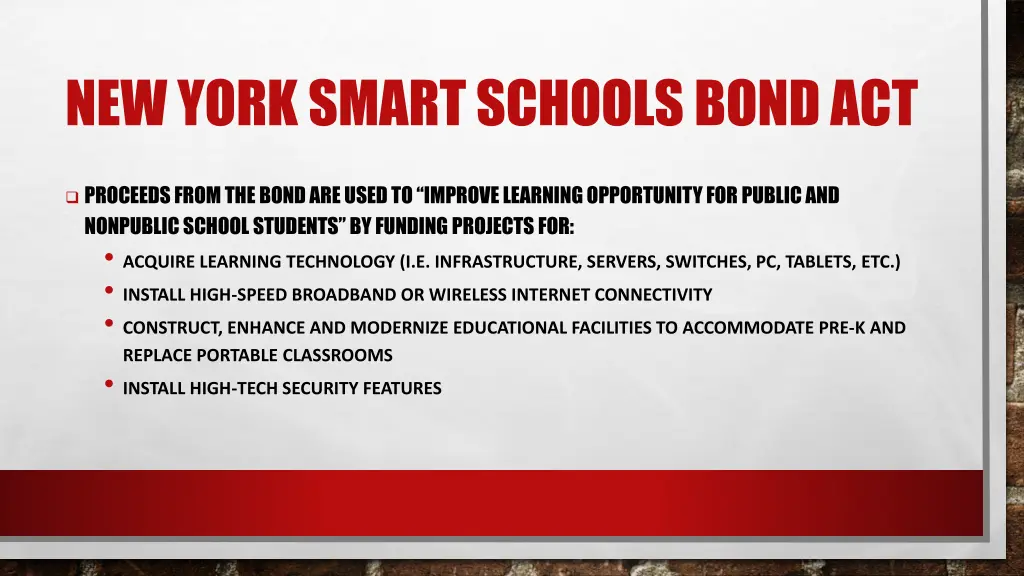 new york smart schools bond act 1