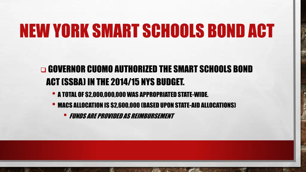 new york smart schools bond act