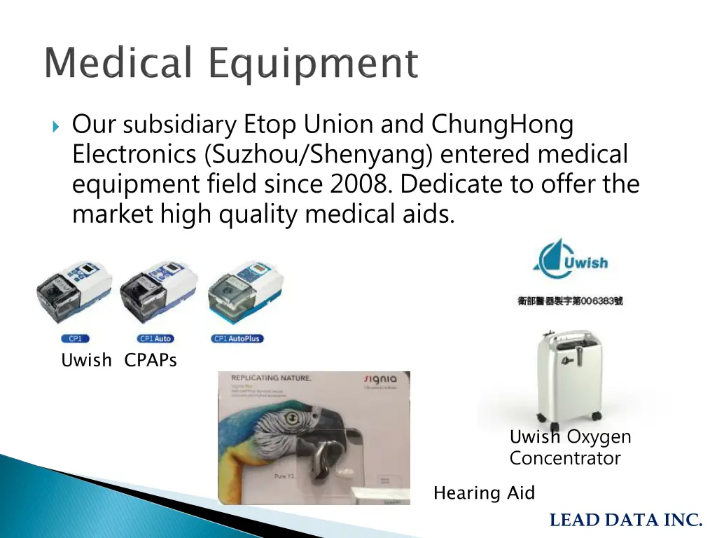 our subsidiary etop union and chunghong