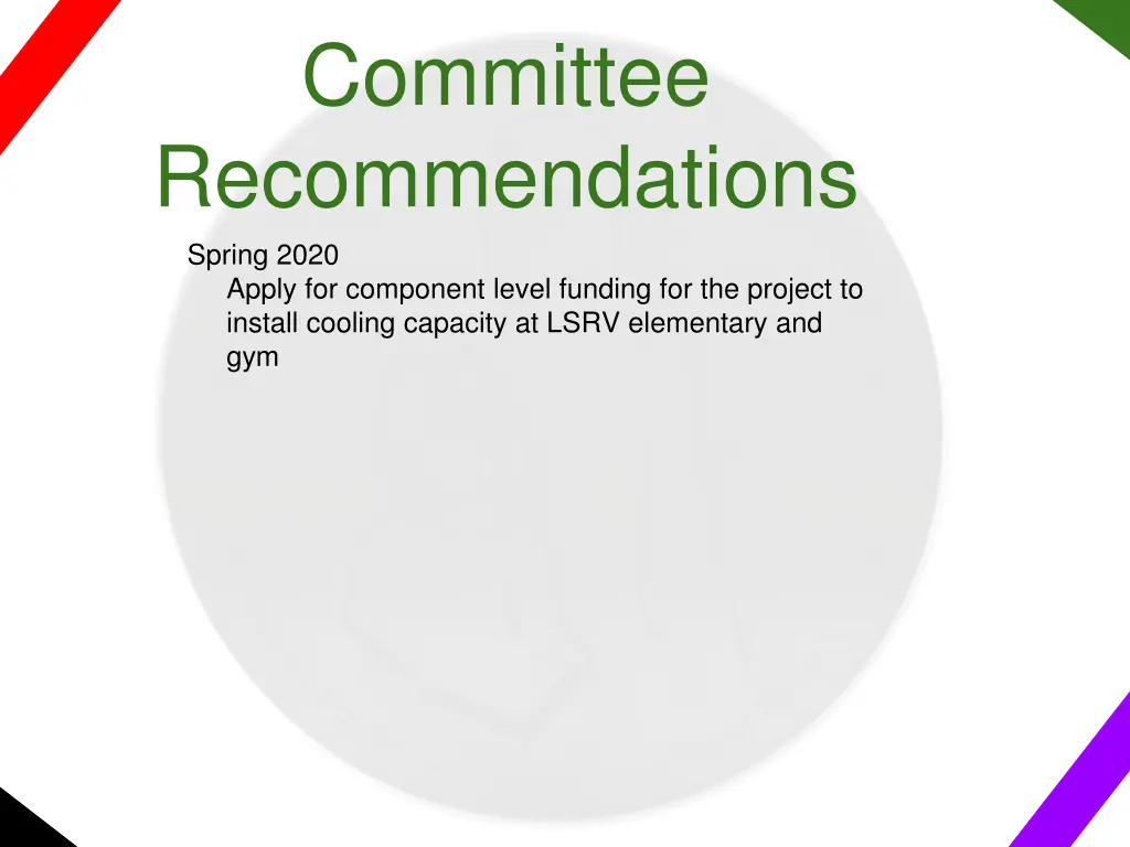 committee recommendations spring 2020 apply