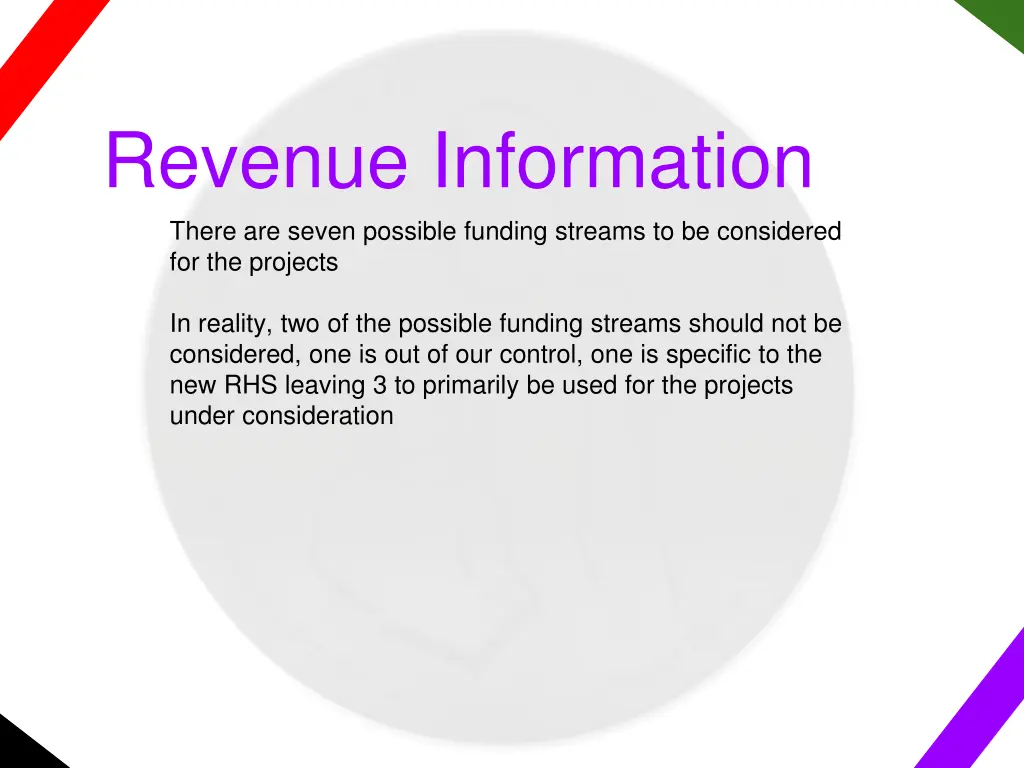 revenue information there are seven possible 1