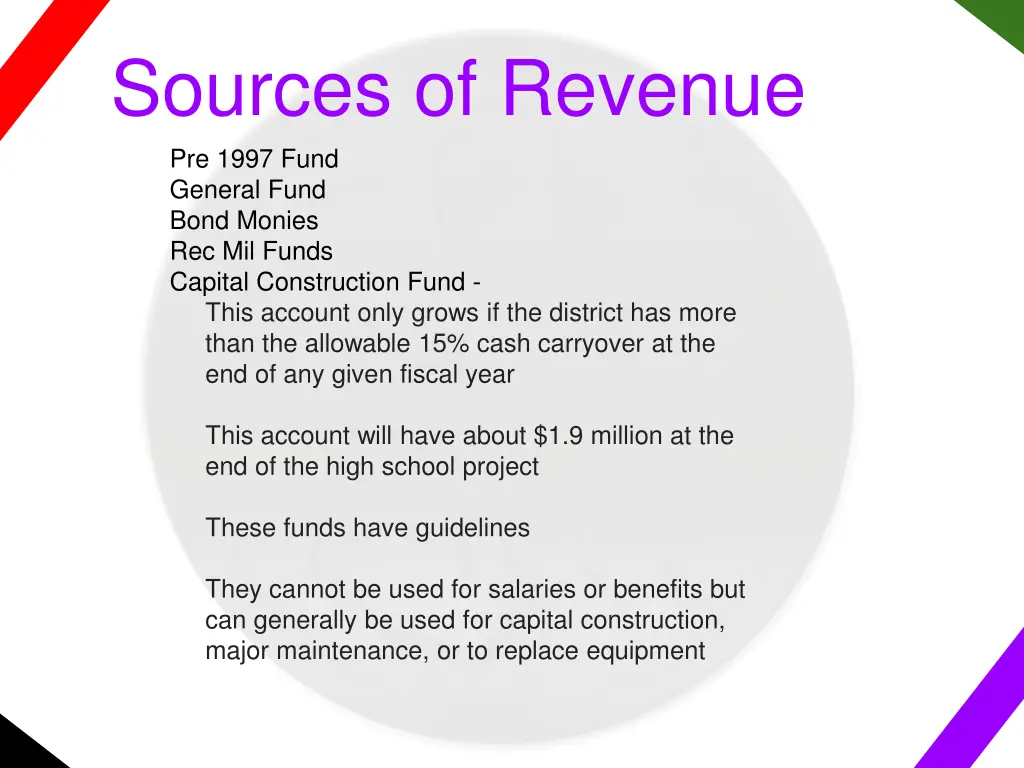 sources of revenue pre 1997 fund general fund 3